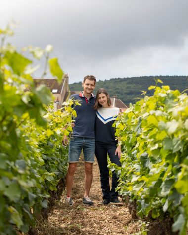 Stéphane & Gaëlle dans les vignes