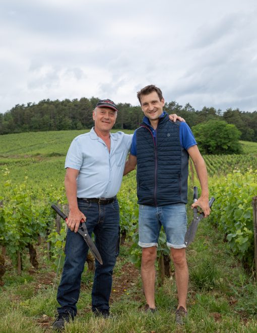 Patrick & Stéphane Maroiller dans les vignes